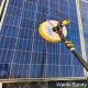 Customized Solar Panel Cleaning Brush with Single-Disc Rotary Head and Lithium Power