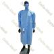 PP SMS SMMS SMMMS 20g To 80g Disposable Surgical Gown Integrated With Face Mask