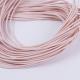 Pink 2mm Round Elastic Cord Braided Elastic String For Bracelets