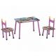 Bedroom Childrens Pink Table And Chairs Activity Set Game Personalised