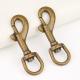 Customized Logo 13mm Glossy Antique Copper Snap Swivel Clips for Handbags Dog Leashes