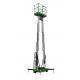 8m Lifting Height Mobile Aluminum Aerial Work Platform Double Mast Long Work Time 200Kg Loading Capacity