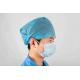 MDR CE Anti Bacterial Disposable Medical Doctor Cap With Elastic Rubber At Back