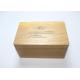 Pine Wood Handmade Wooden Boxes Nature Color Hinged Lid For Essential Oil