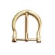 Semi Circular Gold Plate Belt Buckles 25MM Fashion Style For Lady  / Women