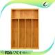 Durable Bamboo Drawer Organizer Expandable Natural Colour For Utensils Cutlery