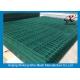 Green Pvc Coated Double Wire Fence For High Security Area 50*200mm Aperture