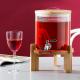 5L Lead Free Borosilicate Glass Beverage Jar Drinking Dispenser For Banquet