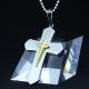 Fashion Top Trendy Stainless Steel Cross Necklace Pendant LPC372