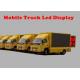 Customized Mobile Truck Mounted Led Screen 10mm Pixel Pitch Synchronous Or Asynchronous