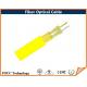 2 Sub Core Flat Twin Direct Burial Fiber Optic Cable Flame-retardant Jacket