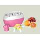 Fruit Melon Frozen Ice Pop Maker Pink Color High Safety For Children Operation