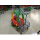 Powder Coating Plastic Basket Cartoon Kids Shopping Carts with PU Wheel