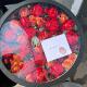 Custom Handmade Round Gold Stamping Fruit Flower Box With Clear Window Others Box Type