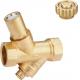 1109 Magnetic Lockable Brass Valve Multi-turn Metal to Metal Type Female x Female Threads with Filter and Meter Outlet