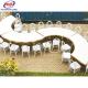Golden Stainless Steel Tables And Chairs Outdoor Party Free Arrangement S Row Furniture
