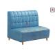 3.5feet 0.8cbm Upholstered Booth Seating Sqaured Stitching Back