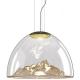 Mountain Blown Hanging Bar Lights , Warm White GU10 Glass Decorative Pendant