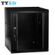 Cold Rolled Steel 12U Data Cabinet 630*570*450mm For 19 Standard Network Equipment
