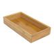 100% natural bamboo wooden cutlery drawer organizer