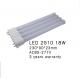 high power 18W 2G10 led PL  light  2000LM 2G10 led lamp with 2835 led  AC85-277V Three-year warranty