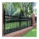 America Market Fancy Garden Powder Coated Black Metal Fencing with 20x20mm Pickets Size