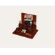 Wholesale Customzied Showcase Wood Watch Display Window Stand W/ C-ring Holder