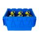 Customized Color Logistic Moving Turnover Attached Lid Crate for Stackable Container