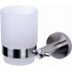 Single Ring Glass Cup Tumbler Holder Bathroom Hardware Sets Household Faucet , Stainless Steel