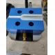 Blue Aluminum Vise Jaws Manual Cnc Turning Fixtures For Light Cutting