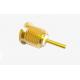 MCX Female Bulkhead Mount Gold Plated RF Connector With Long Microstrip
