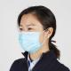 Fliud Resistant Disposable Face Mask Full Length Pvc Concealed Nose Piece