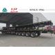 70 Tons Airbag Suspension 5 Axle Flatbed Trailer For Heavy Cargo