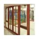 KDSBuilding Double Tempered Glass Waterproof Soundproof Simple Teak Wood Front