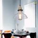 Nordic LED Glass Clear Or Brown Single dinning room Pendant Light