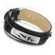 Tagor Stainless Steel Jewelry Super Fashion Silicone Leather Bracelet Bangle TYSR035