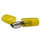 Yellow Translucent Plastic 15.5cm Custom Glasses Cases