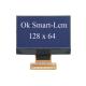 12864 Yellow Blue STN LCD Segment Display / Graphic Lcd Module