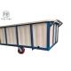 1100kg Commercial Poly Box Truck , Portable Plastic Box Truck Cart  With Wheels