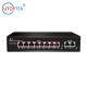 Hot 8x10/100M POE+2xUP-link IEEE802.3af/at POE Etherent switch for IP Camera/phone Network switch