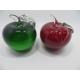 Glass paperweight,  glass apple,  glass round ball, hand made glass, home decorative glass, art glass, glass color ball