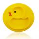 Non Slip Yellow Duck Silicone Divided Plate Toddler Plates
