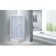 Waterproof White Painted Profiles Glass Shower Cabins , Glass Shower Stall Kits