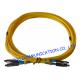Yellow MU Fiber Optic Patch Cord G.657A Bend Insensitive Fiber LSZH Jacket