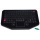 Water proof movable desktop industrial membrane keyboard with sealed touchpad