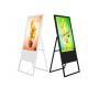Digital Lcd Advertising Standing Touch Screen Kiosk 50 Inch Portable