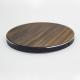 Qi Standard Wooden Wireless Charger , Solid Wood Surface Cordless Phone Chargers