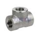 F304 Stainless Steel High Pressure Fittings Forged Threaded THD Straight Tee