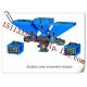 Blue colour double colour Volumetric Doser unit supplier for plastic extruder good price distributor needed