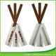 Double Chinese Bamboo Chopsticks 24cm Disposable Carbonized Open Paper Packing